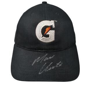 Gatorade Slideback Baseball Hat Black One Size Embroidered Logo Signed